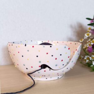 Cuenco lanero Básico "dots" multicolor