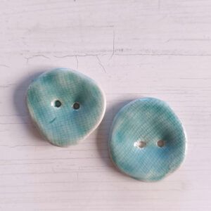 2 botones 3.5cm con textura Verde agua 2