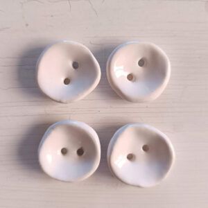 4 botones 3cm Blanco