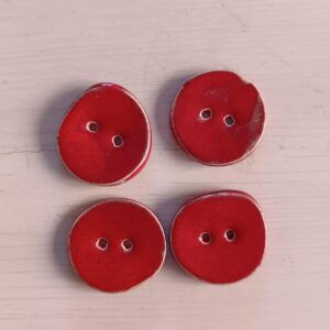 4 botones 3cm Rojo