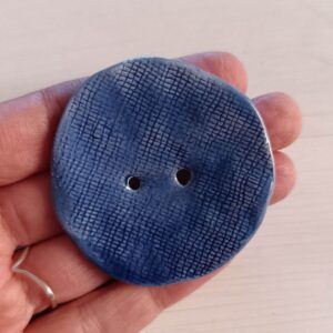 Botón 5cm con textura Azul 1